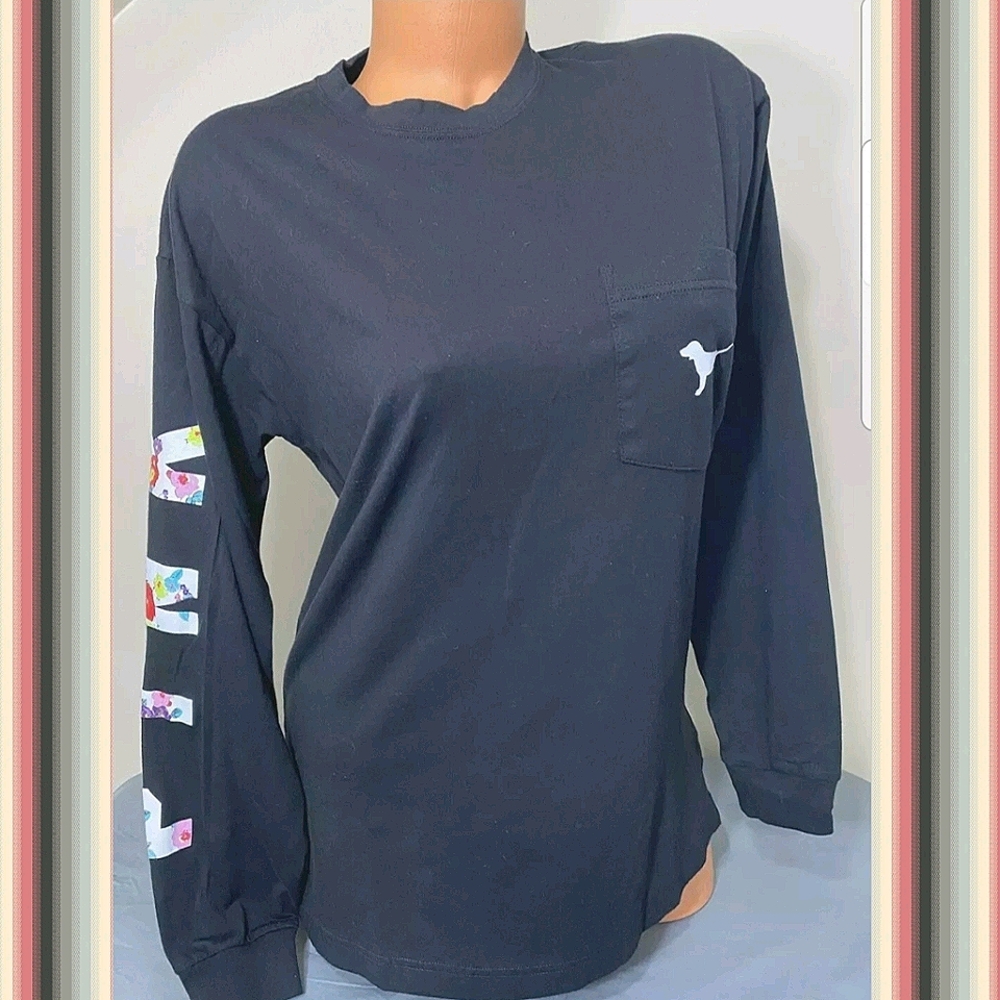 NWT 💕 Victorias Secret PINK Graphic Long Sleeve
